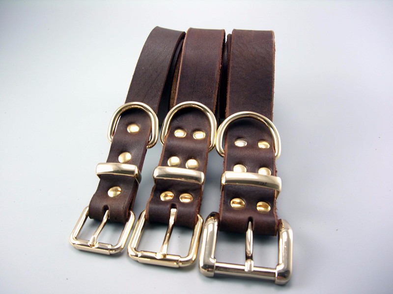 Big Dog Leather Pet Collar - High Quality Genuine Leather Collar