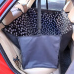 Oxford Fabric Pet Car Seat Protector - Waterproof - Paw Pattern - Dog Carrier - Hammock Cushion