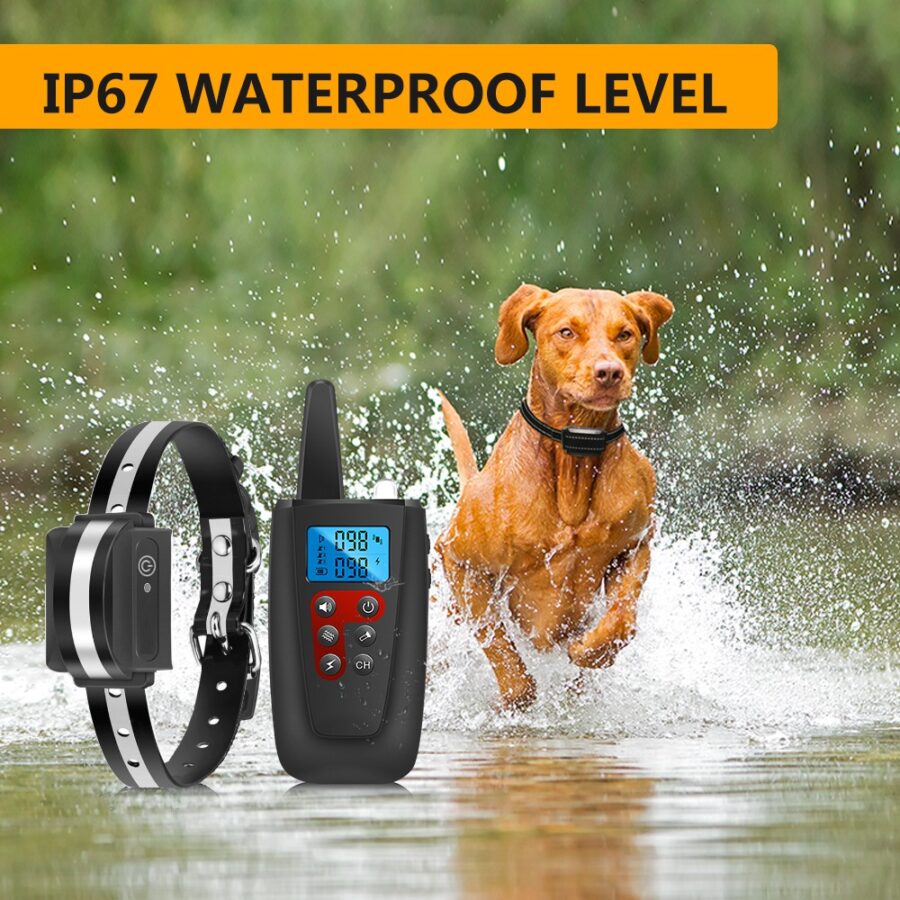 Rechargeable Dog Training Collar - 3300ft Range - IP67 Waterproof - Long Standby
